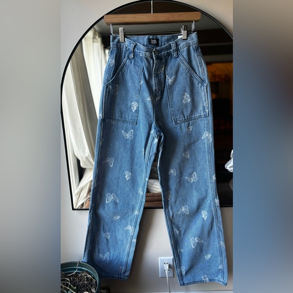 🦋 Simple SOCIETY | Y2K high rise butterfly Jean | size 27 - Picture 6 of 6